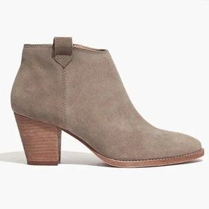 Madewell Billie Suede Ankle Boot Tan 6